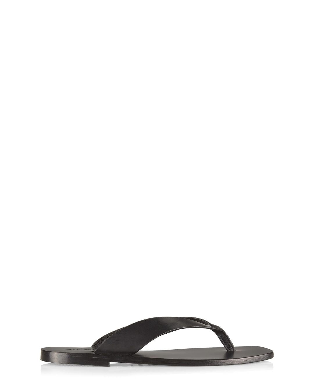 A.EMERY Kinto Leather Flip-Flops in Black