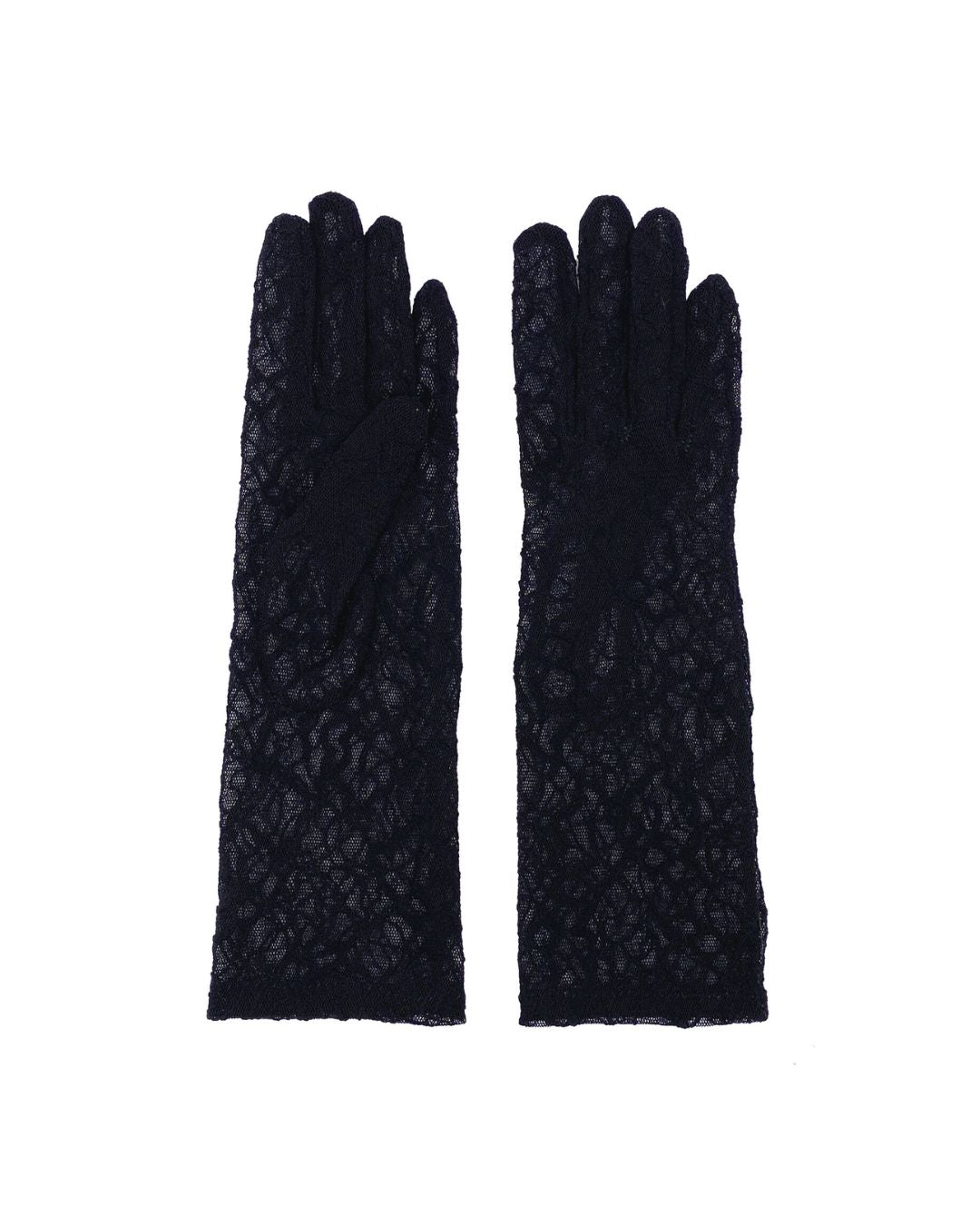 AGNELLE Lace Gloves in Black