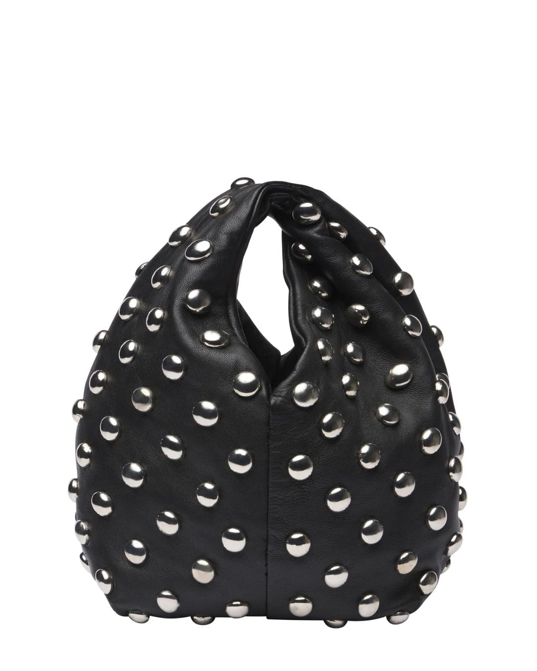 A.L.C. Simone Studded Leather Bag in Black/Silver