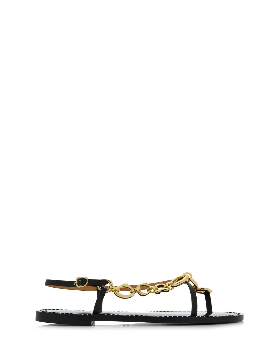 AMANU The Kilifi Leather Sandals in Black