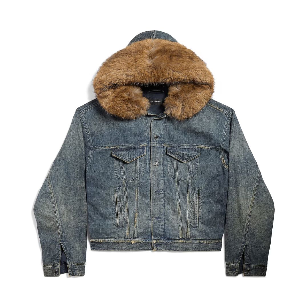 BALENCIAGA Boxy Jacket in Blue
