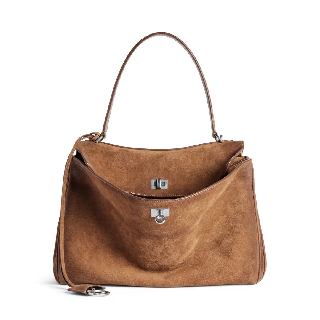 BALENCIAGA Rodeo Handbag Medium in Camel