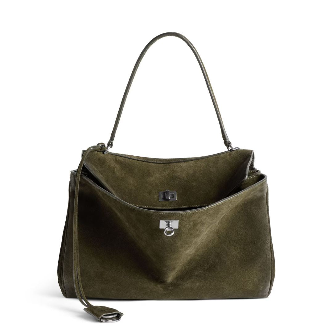 BALENCIAGA Rodeo Handbag Medium in Khaki