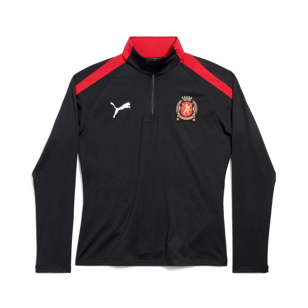 BALENCIAGA x PUMA Half-zip Top in Black/Red