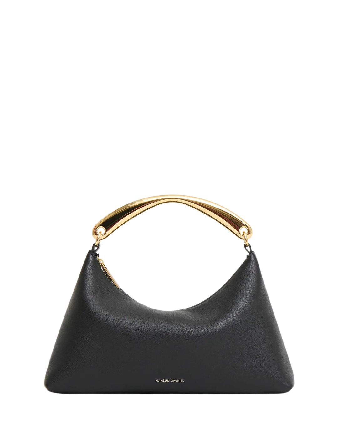 MANSUR GAVRIEL Metal Handle Rhea in Black