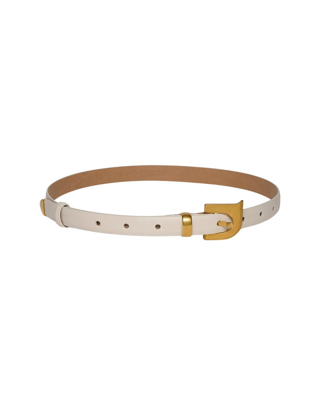 NANUSHKA Darbie N' Monogram Belt in Off-white
