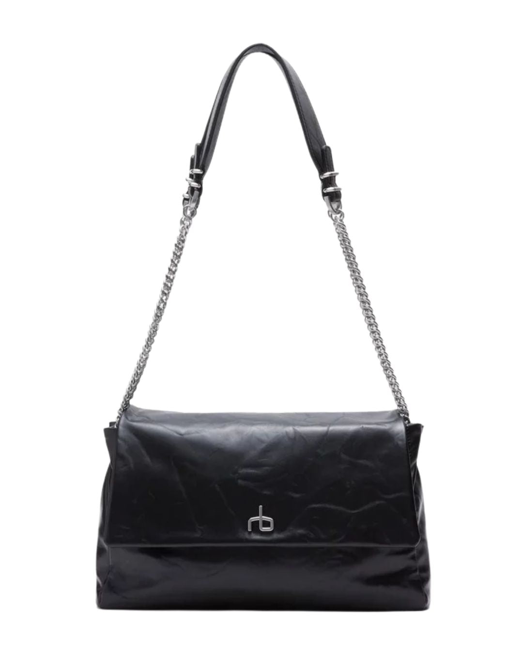 RAG & BONE Chelsea Large Flap Bag in Black