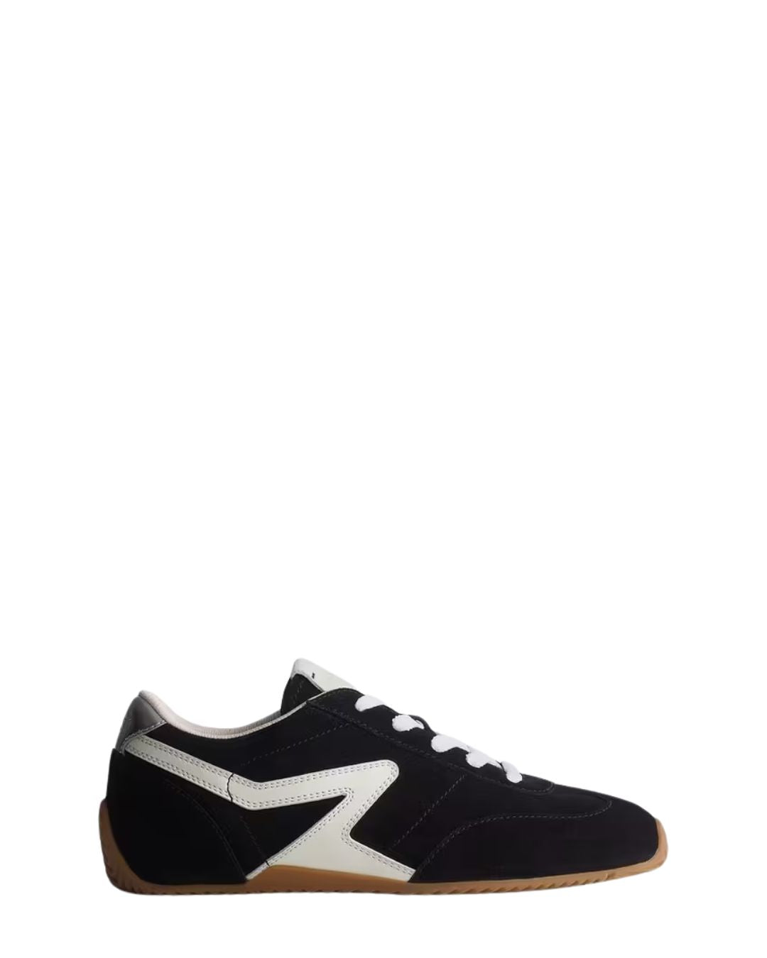 RAG & BONE Ultra Slim Retro Runner Sneakers in Black/White