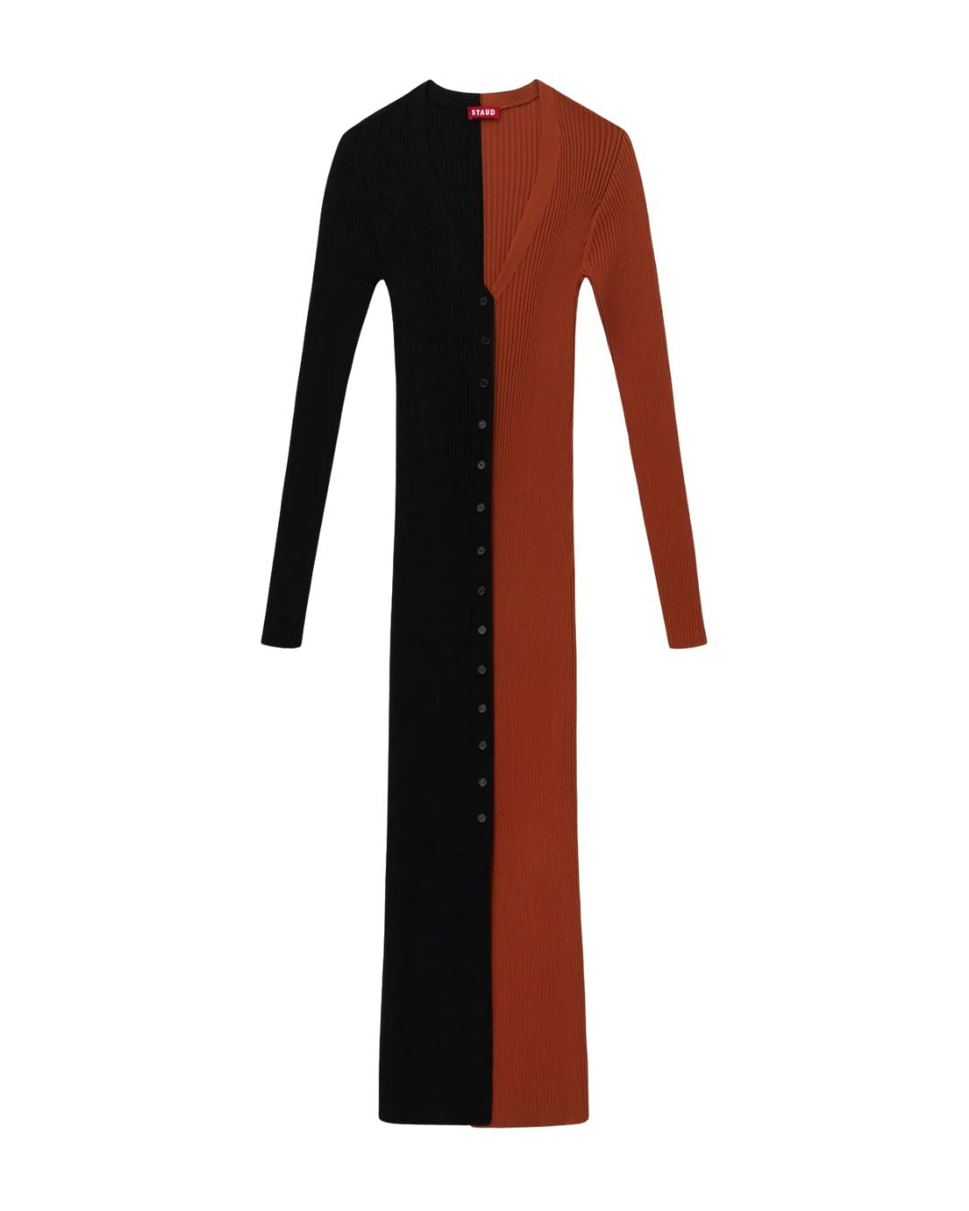 STAUD Shoko Sweater in Black/Tan