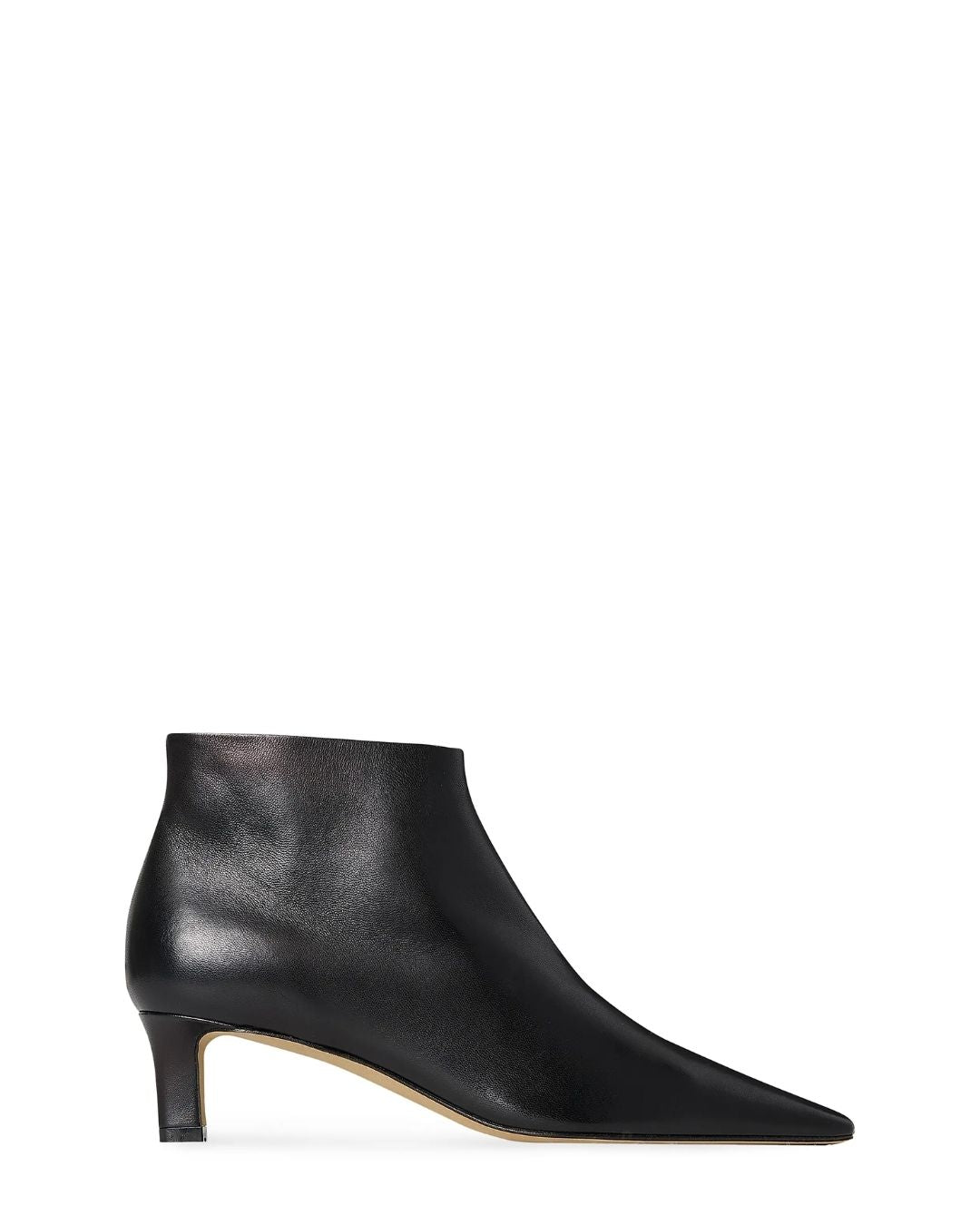 THE ROW Carla 45MM Leather Ankle Boots in Black