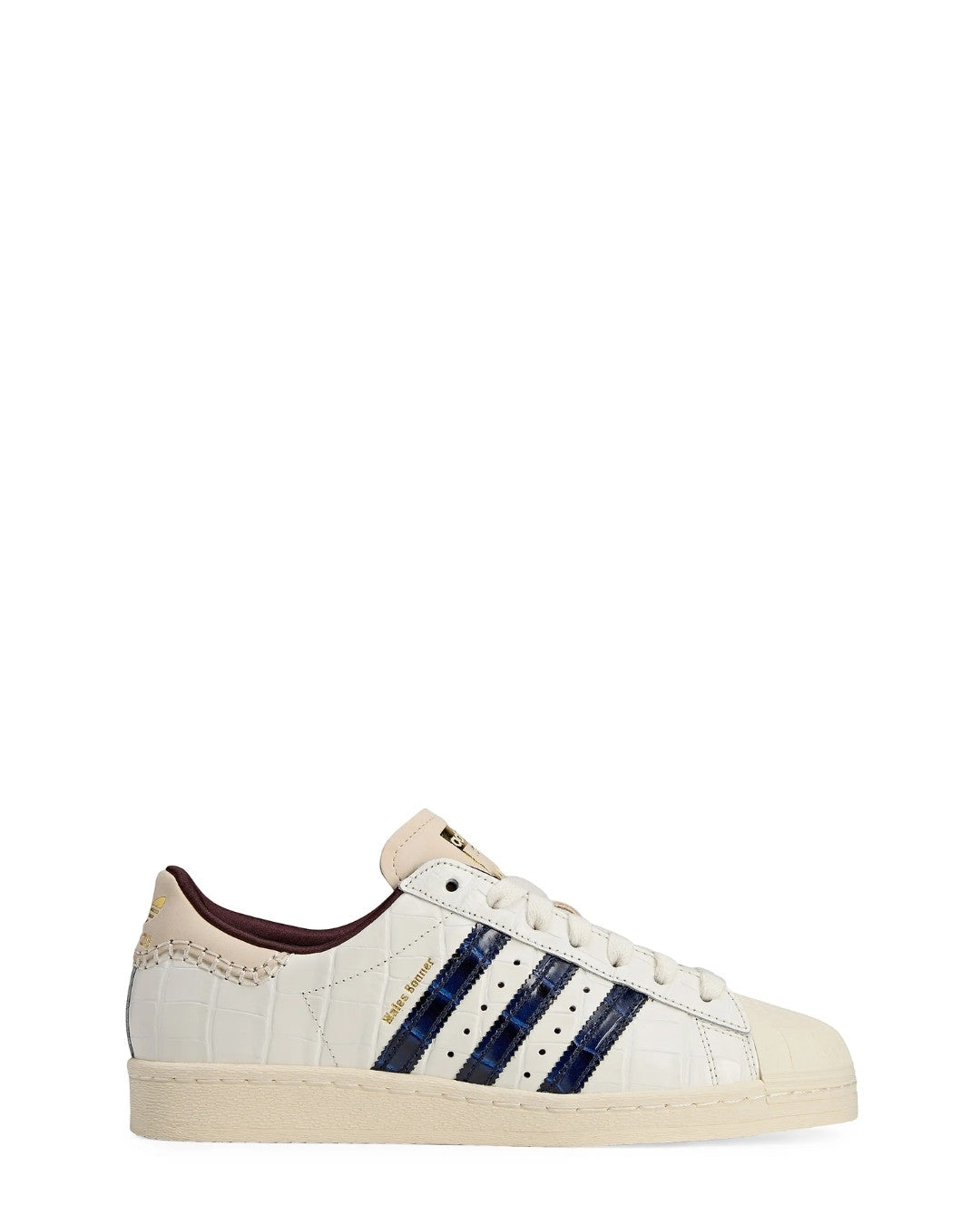 ADIDAS ORIGINALS x WALES BONNER Superstar Crocodile-Embossed Leather Sneakers - White