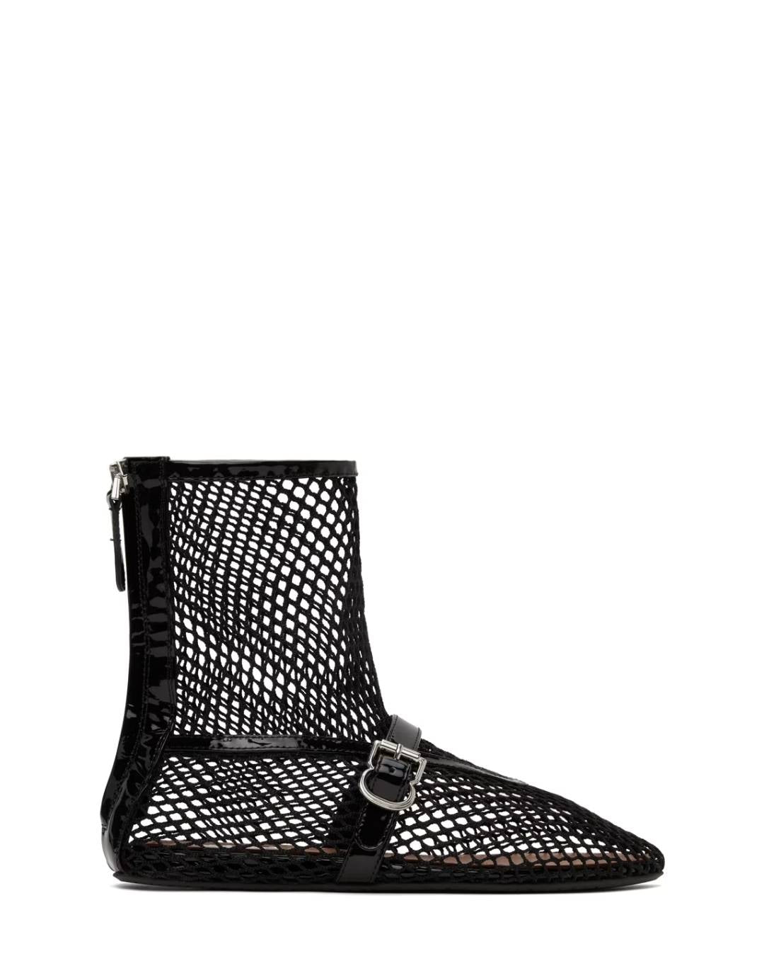 ALAÏA Fishnet High Boots - Noir
