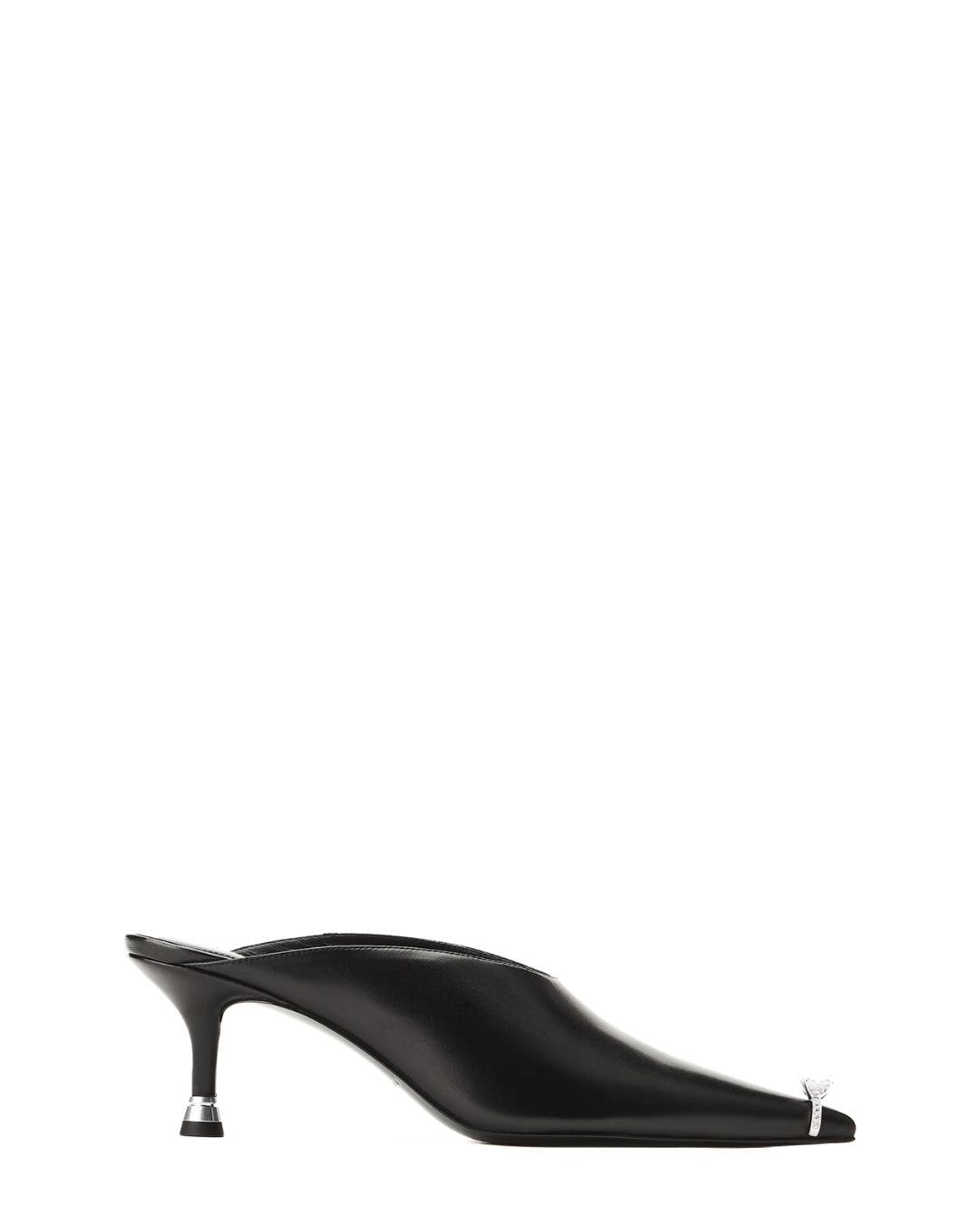 ALEXANDER WANG Akilita Ring Mule in Leather 65mm - Black