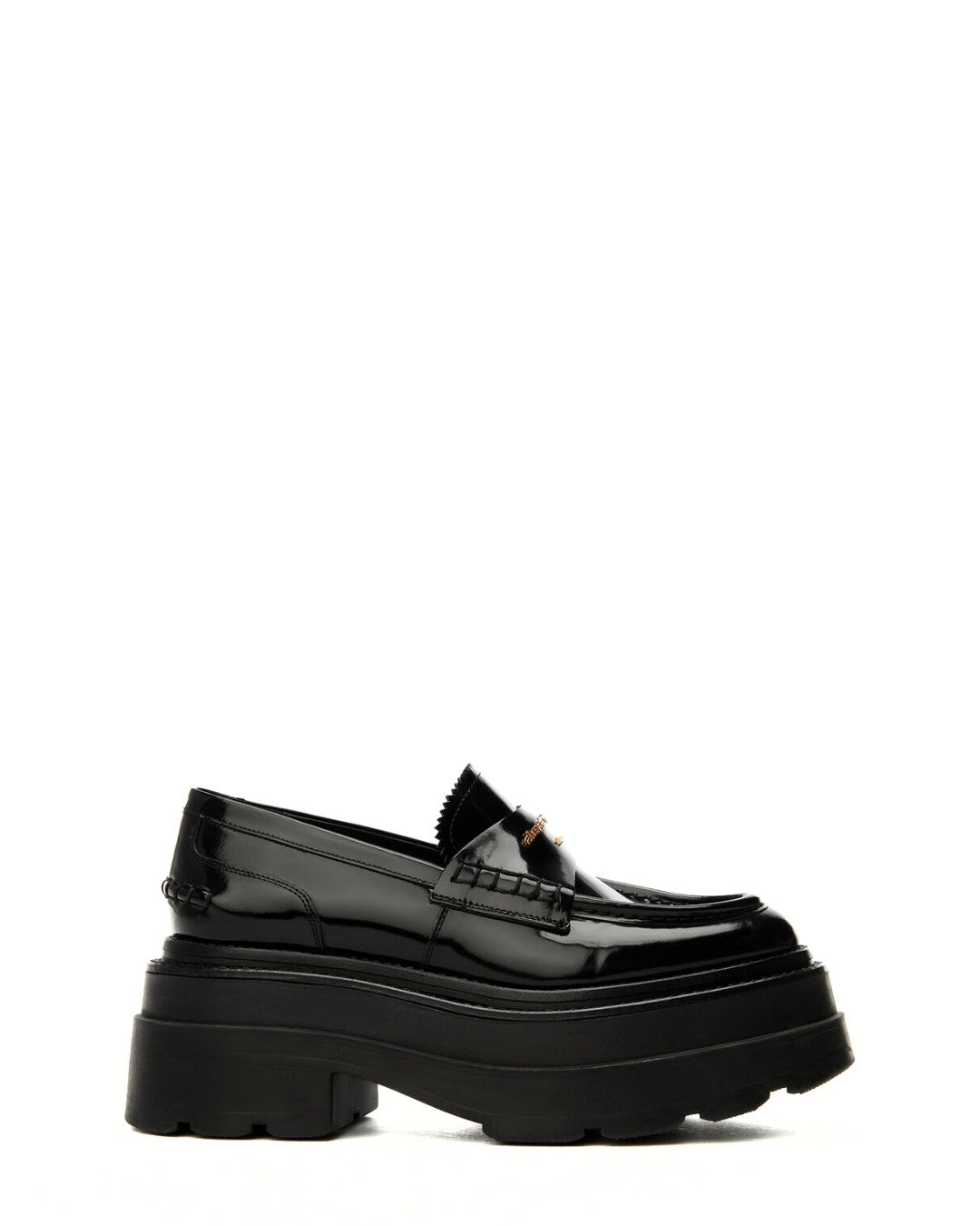 ALEXANDER WANG Carter Platform Loafer in Leather - Black