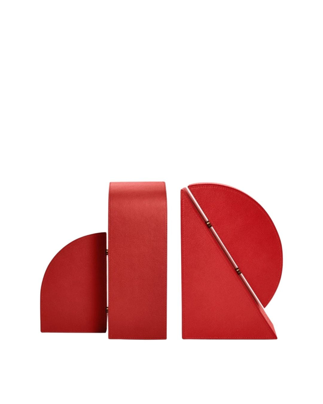 ASSOULINE Cubist Bookends - Red