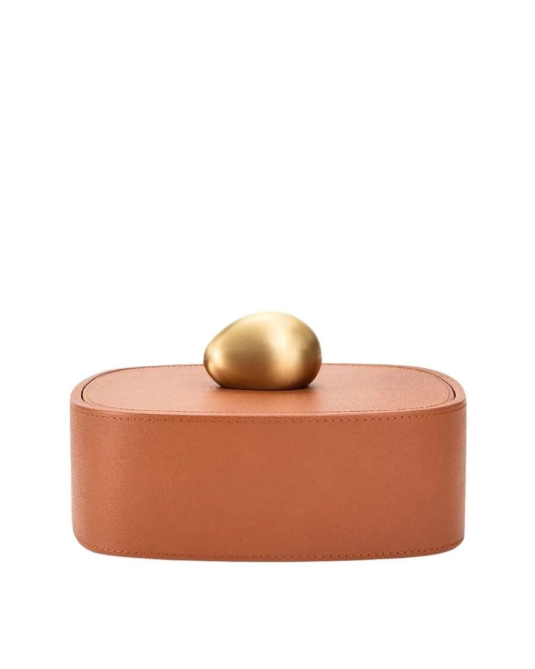ASSOULINE Pebble Trinket Box - Camel