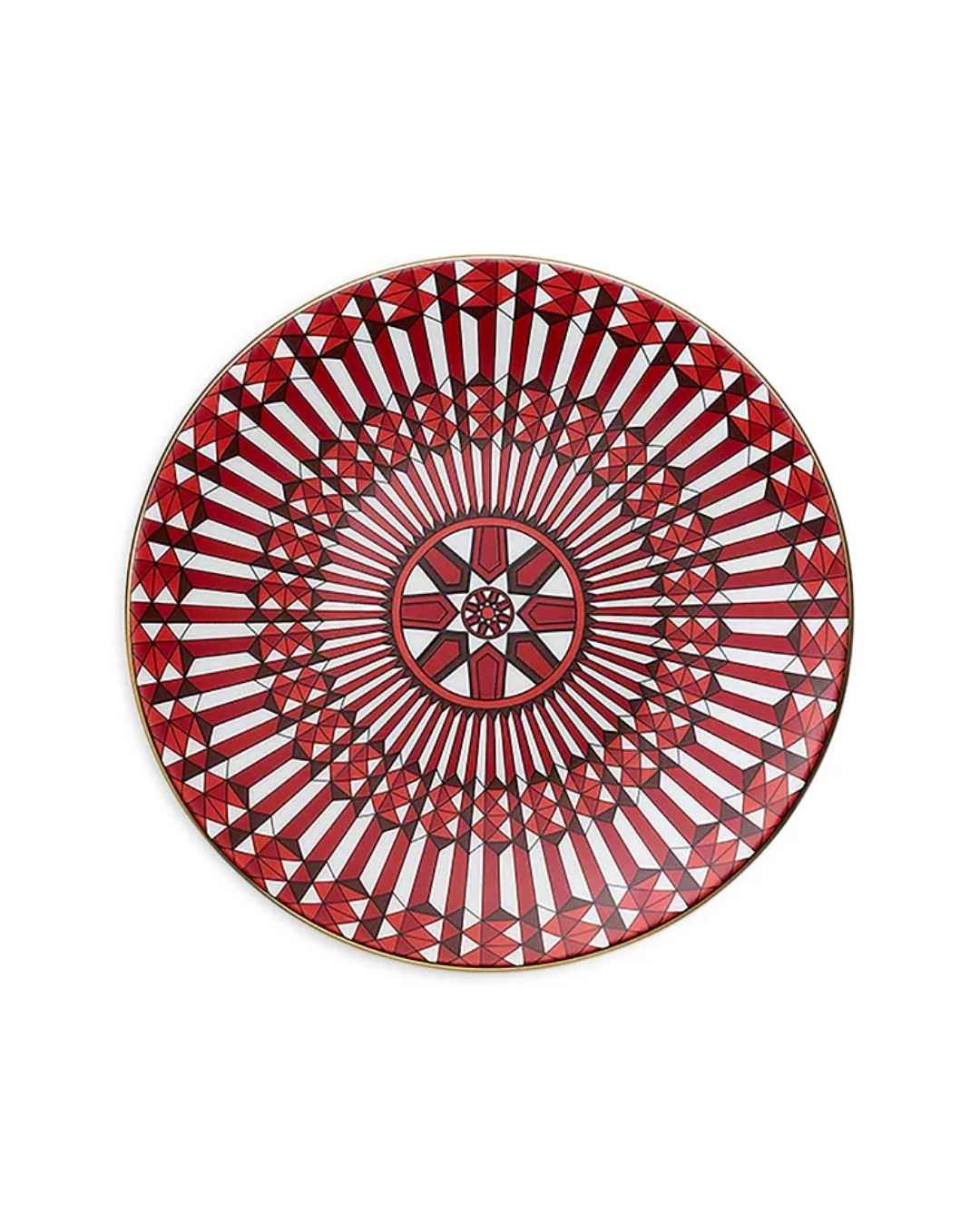 BACCARAT Arcadia Bread Plate - Red