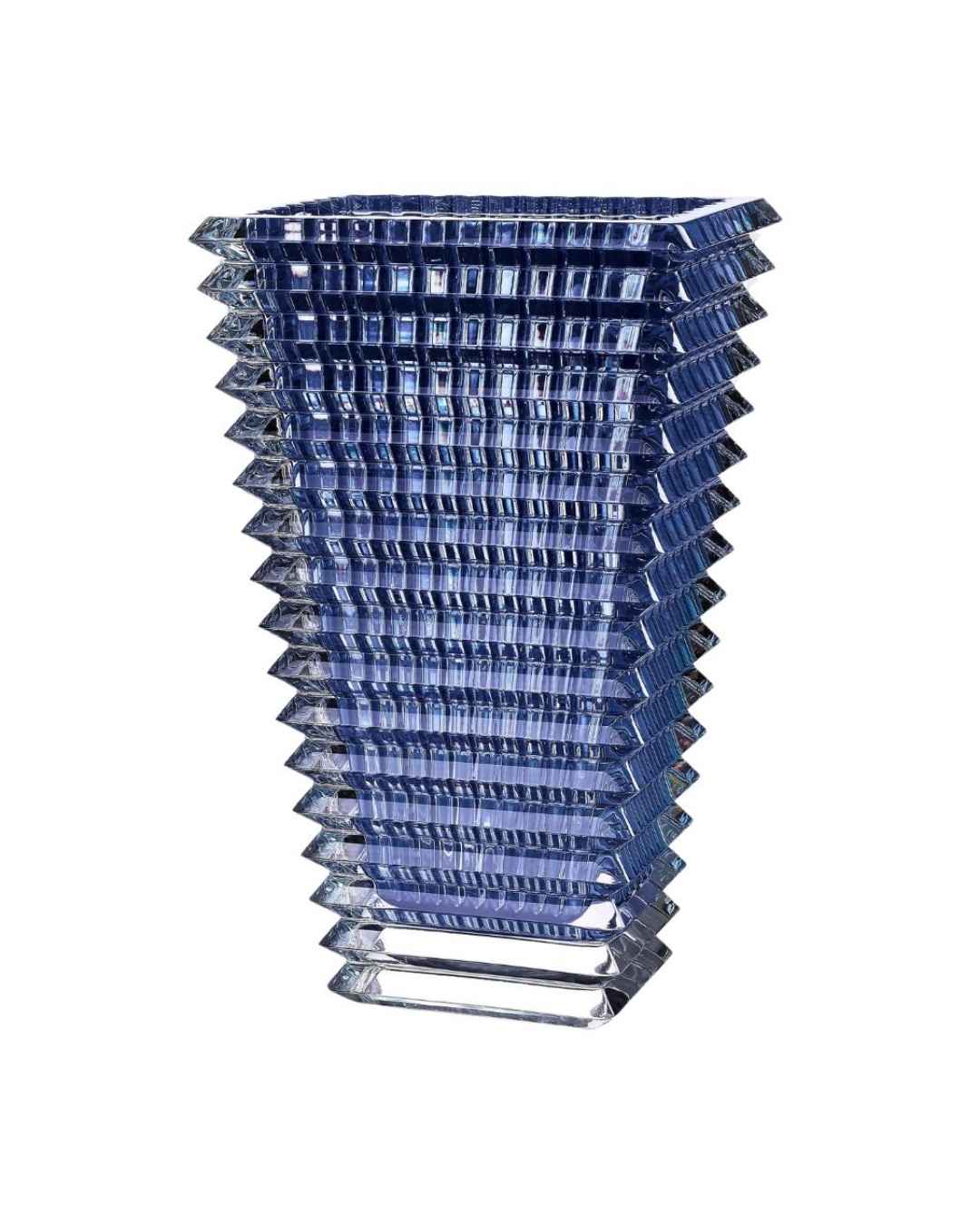 BACCARAT Eye Rectangular Vase L - Blue