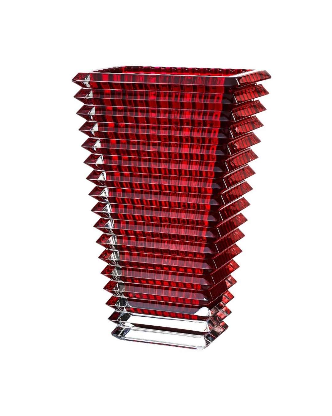 BACCARAT Eye Rectangular Vase L - Red