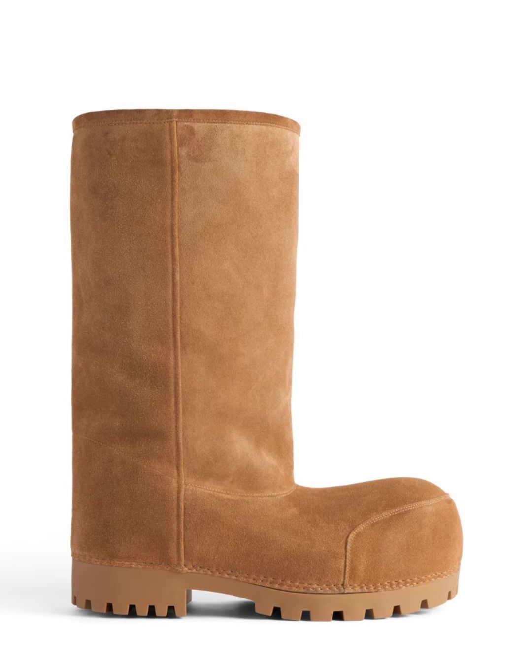 BALENCIAGA Alaska Fur High Boot in Brown