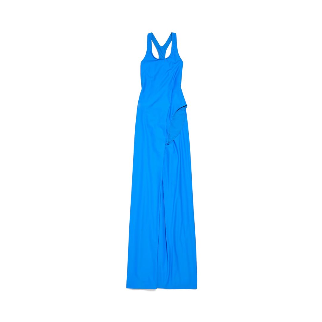 BALENCIAGA Asymmetric Dress in Blue