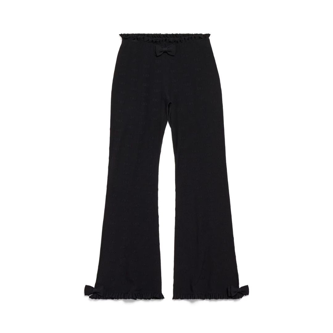 BALENCIAGA Flared Capri Pants in Black