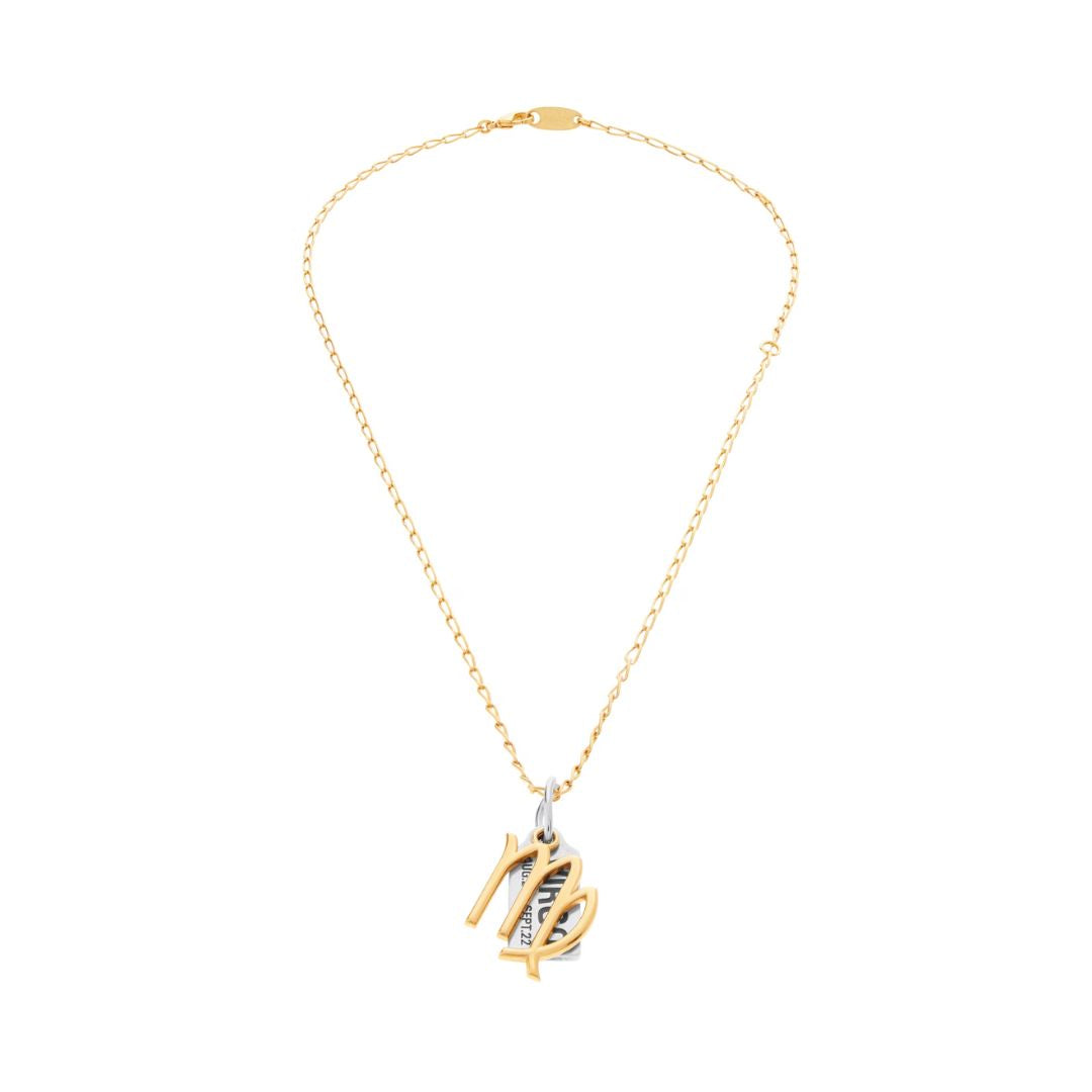 BALENCIAGA Horoscope Virgo Necklace in Gold/Silver
