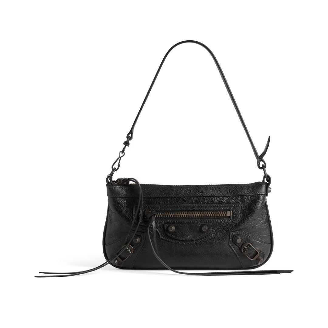 BALENCIAGA Le City Pouch On Strap in Black