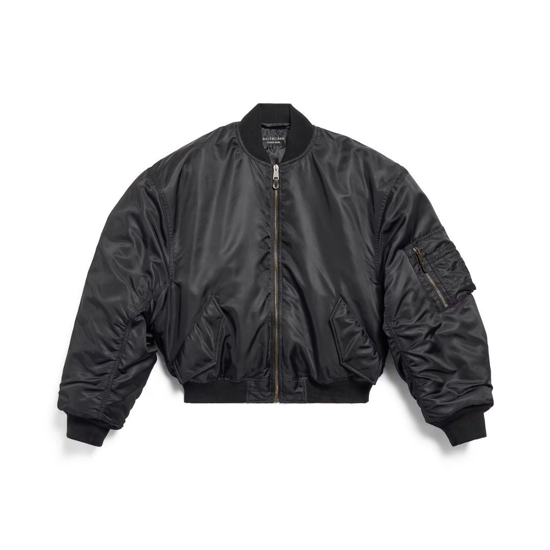 BALENCIAGA Standard Bomber Jacket in Black
