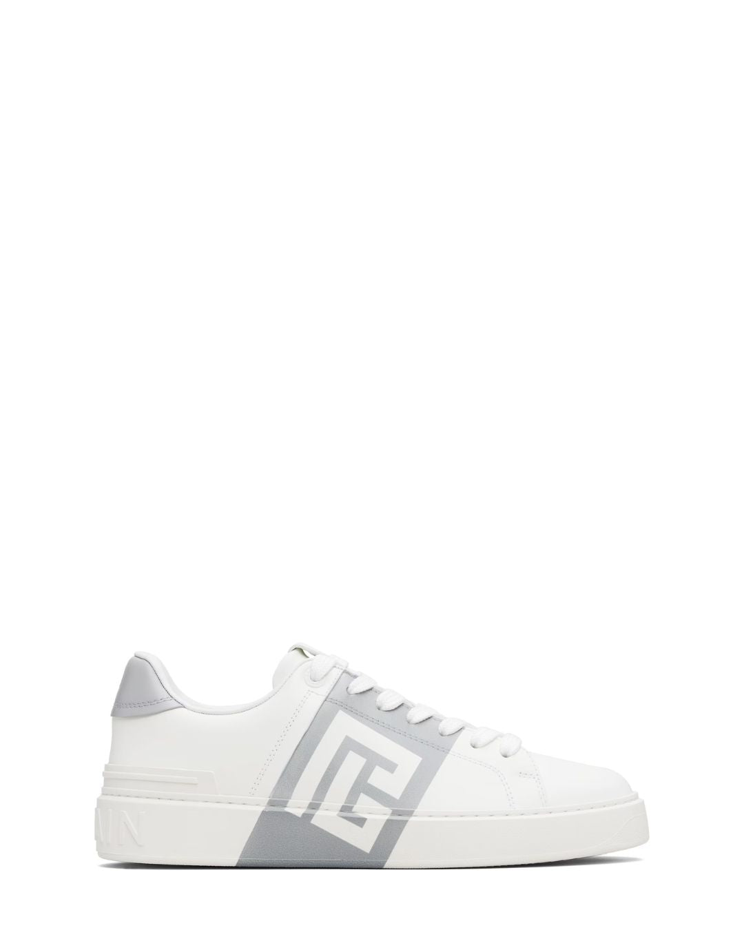 BALMAIN B-Court Sneakers - White/Gray
