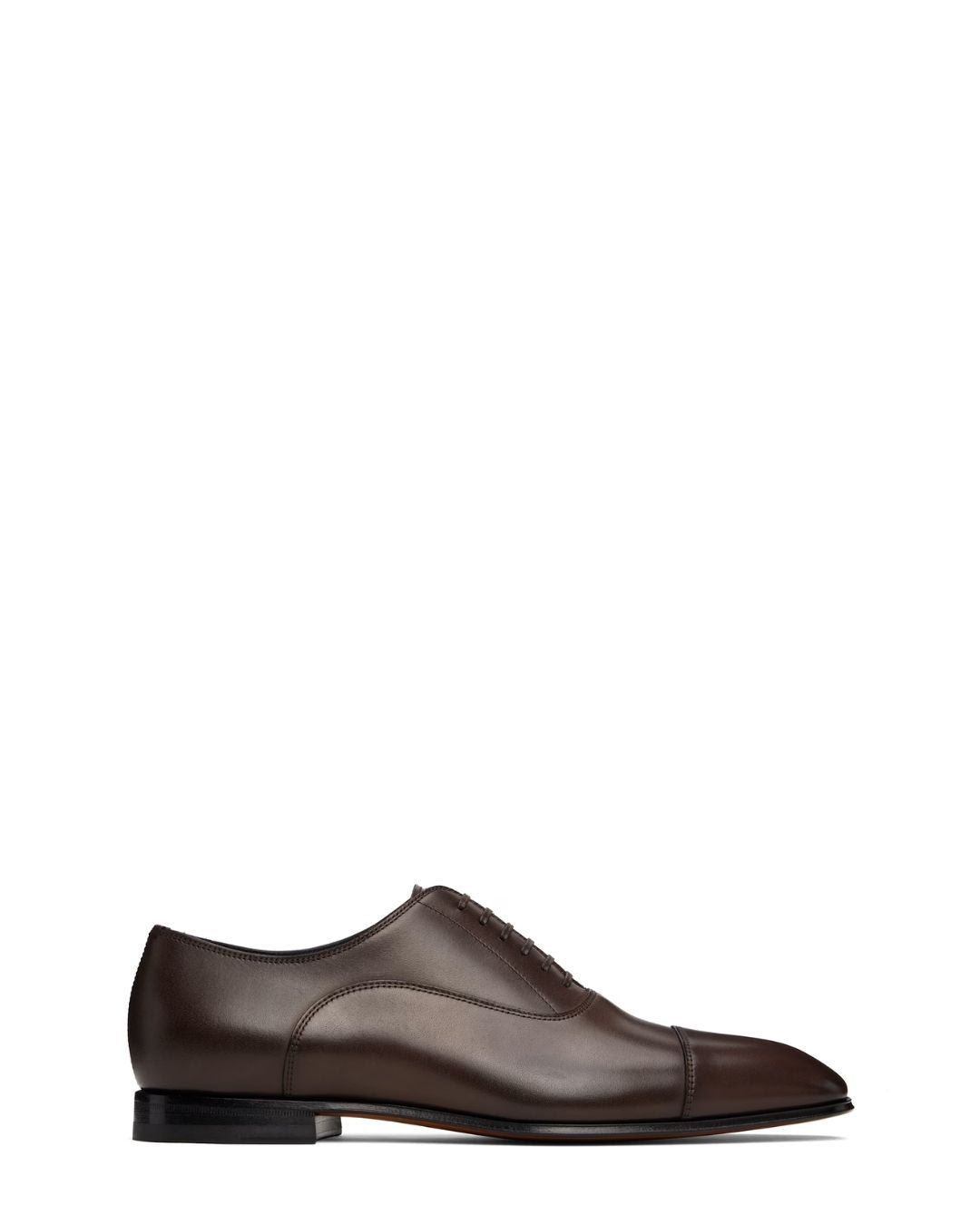 BOSS x BECKHAM Polished Leather Oxfords - Brown