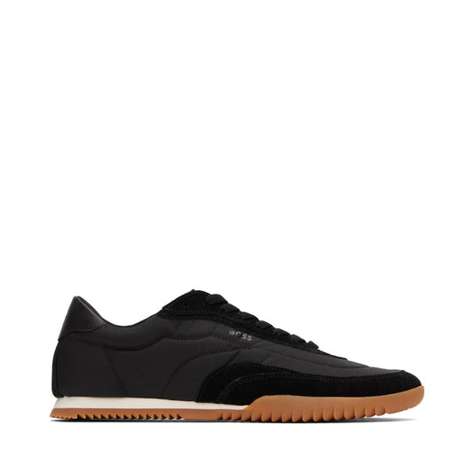 BOSS Quilted Sneakers in Black