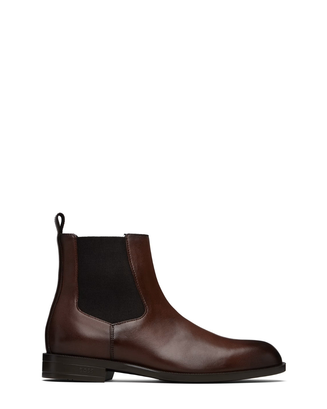 BOSS Faux-Leather Chelsea Boots - Medium Brown