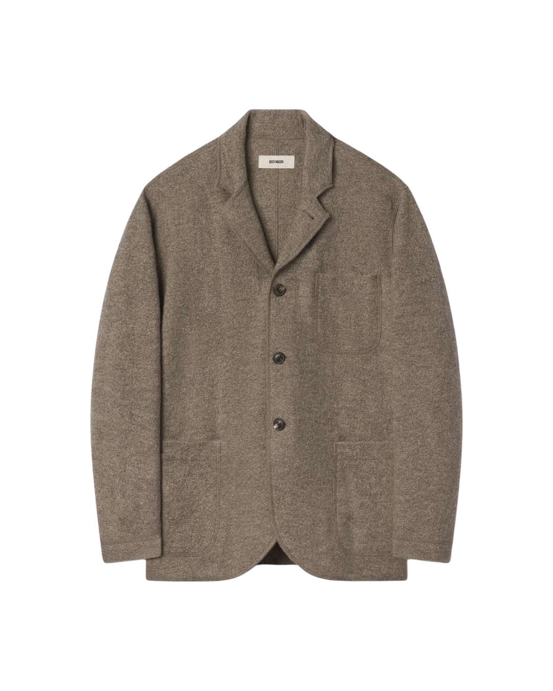 BUCK MASON Felted Chore Coat - Heather Stone