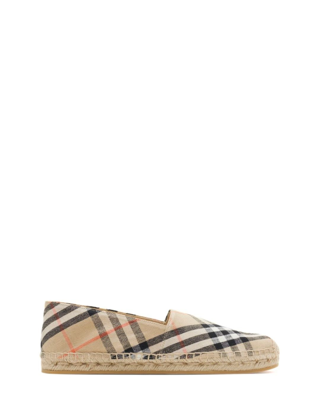 BURBERRY Check Mews Espadrilles​ in Sand