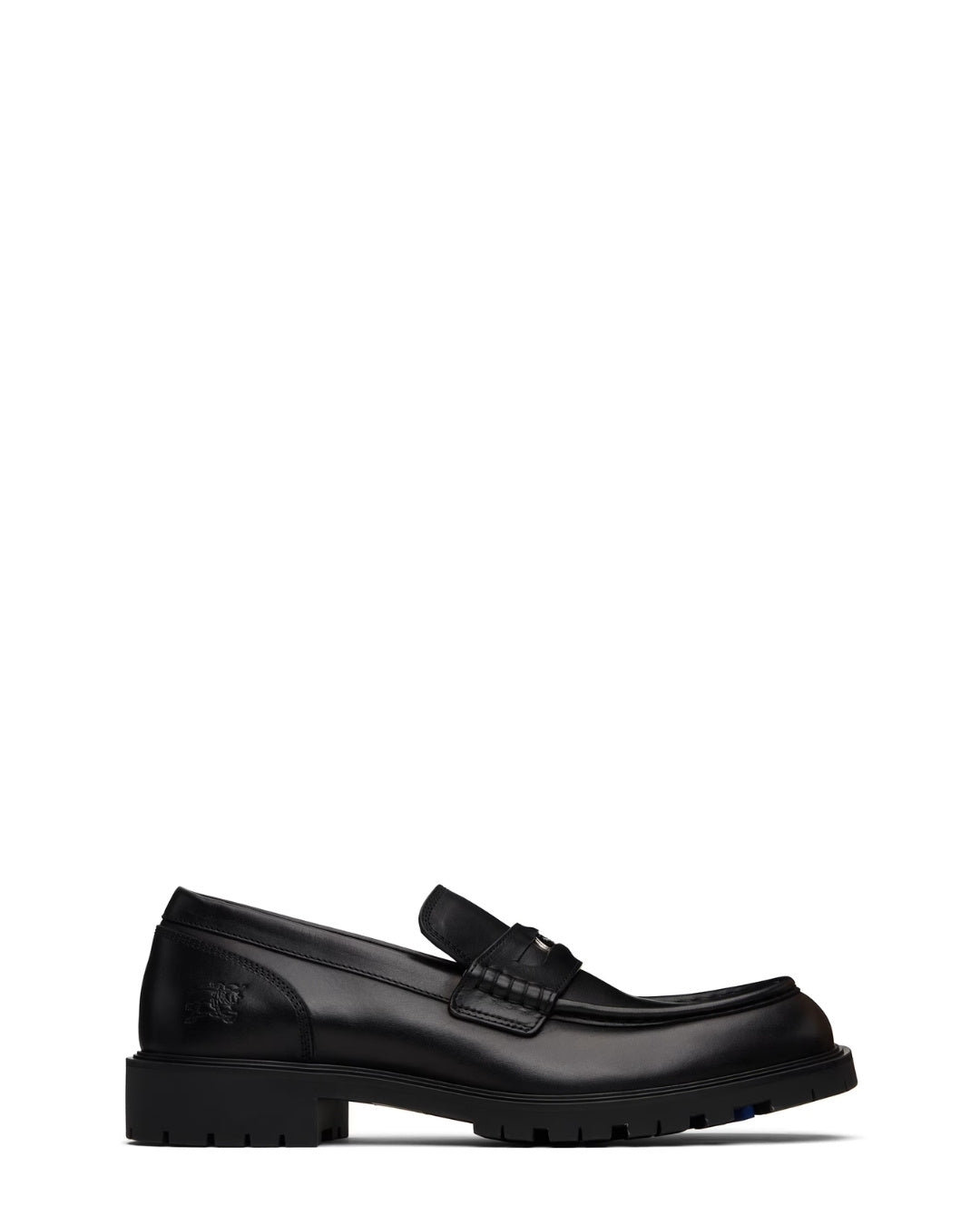 BURBERRY Leather Rogue Loafers - Black