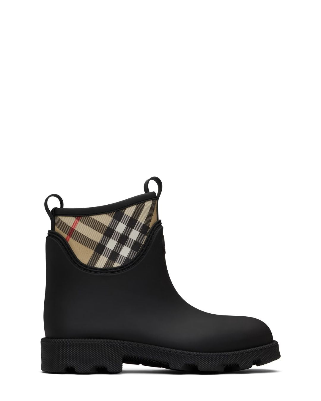 BURBERRY Rubber Marsh Stamp Low Boots - Black