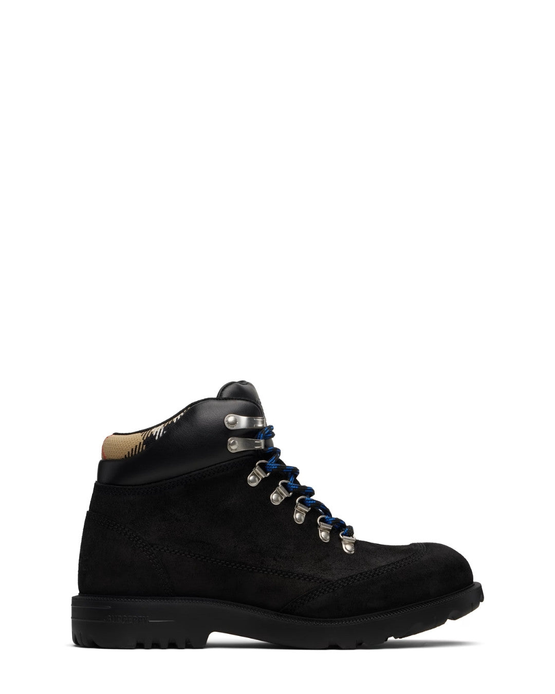 BURBERRY Suede Moor Hiking Boots - Black
