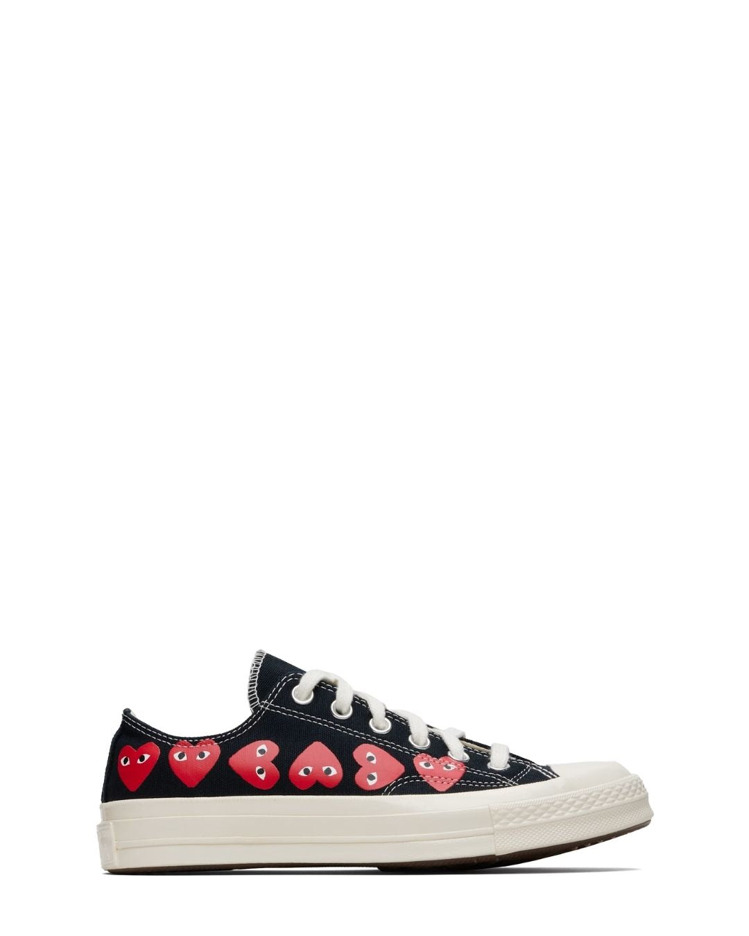 COMME DES GARÇONS PLAY x CONVERSE Chuck 70 Multi Heart Sneakers - Black