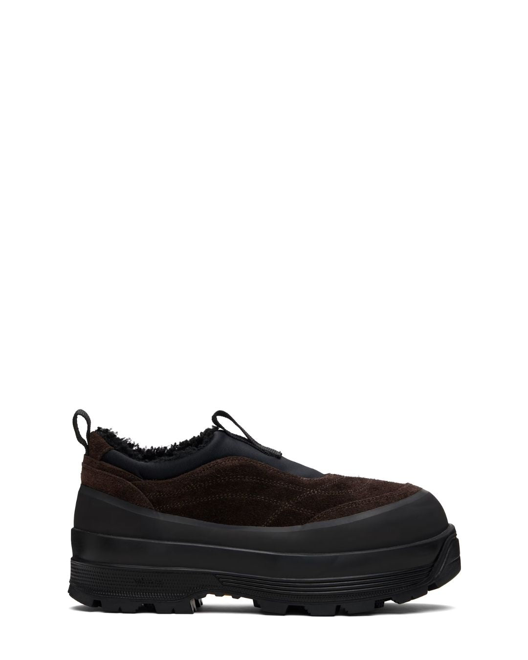 DIEMME Badia Basso Shearling Sneakers - Bison Suede