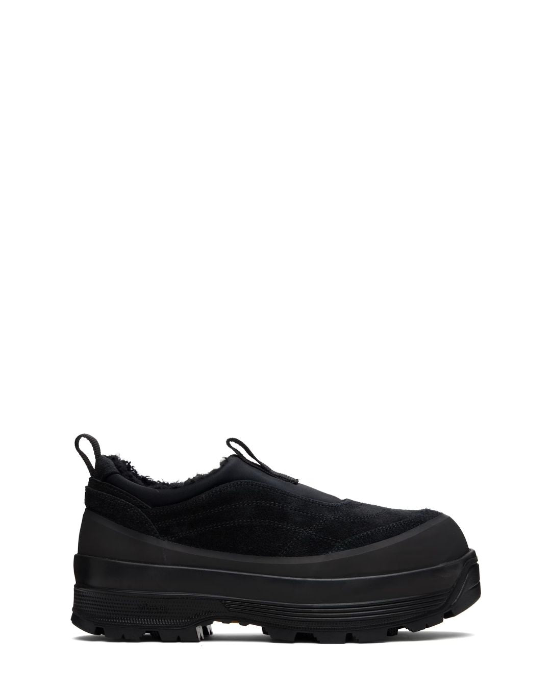 DIEMME Badia Basso Shearling Sneakers - Black Suede