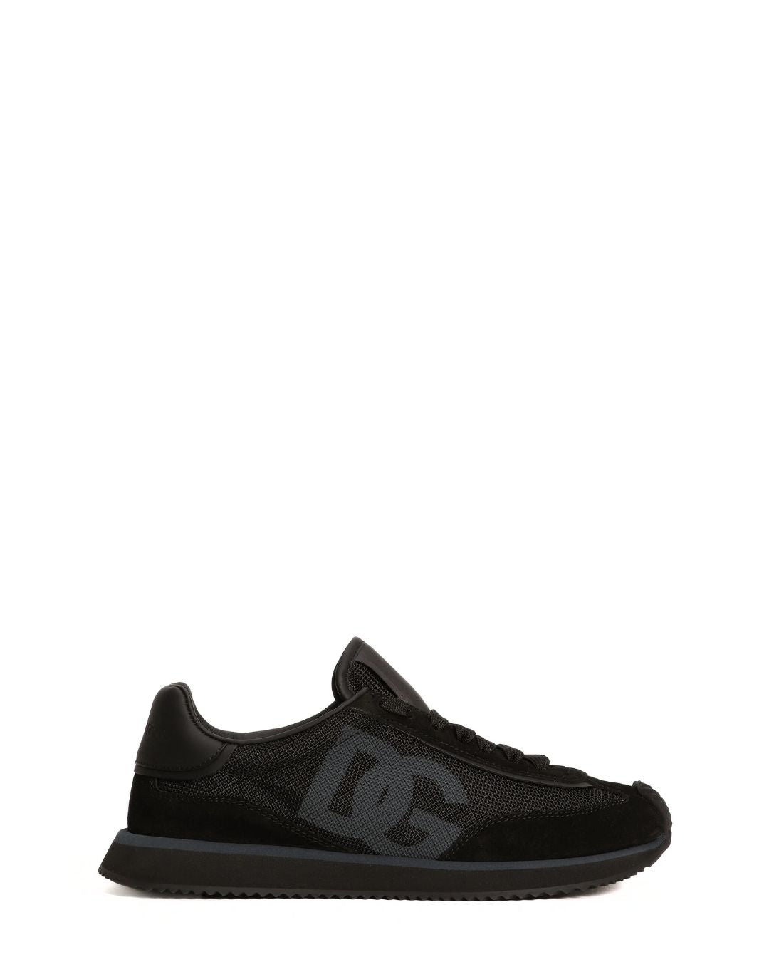 DOLCE & GABBANA Mixed-material DG Cushion Sneakers - Black