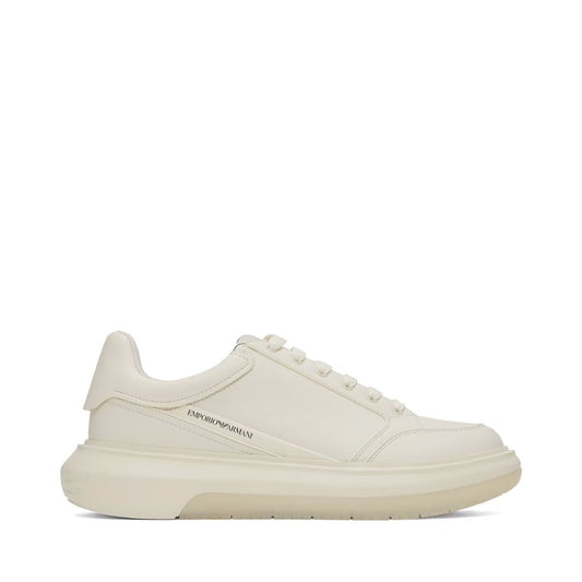EMPORIO ARMANI Printed Sneakers in White