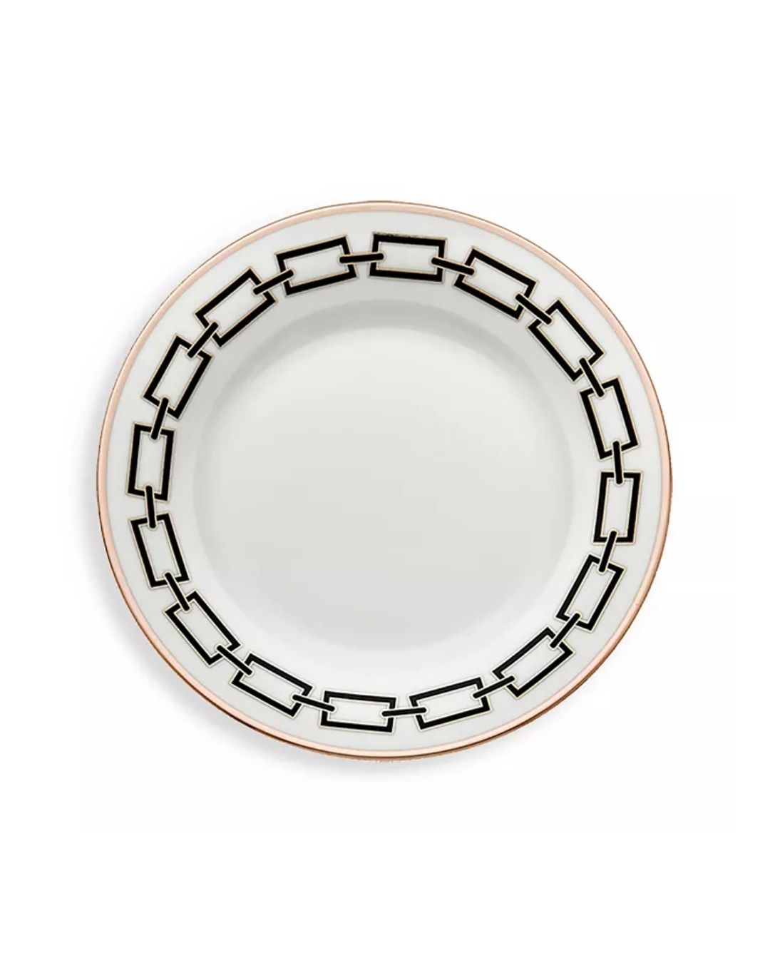 GINORI 1735 Catene Impero Flat Dessert Plate - Black
