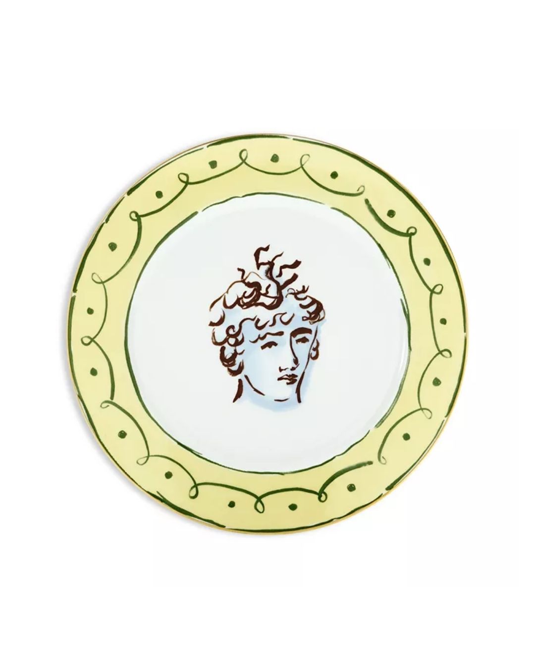 GINORI 1735 Impero Dinner Plate - Green & Yellow