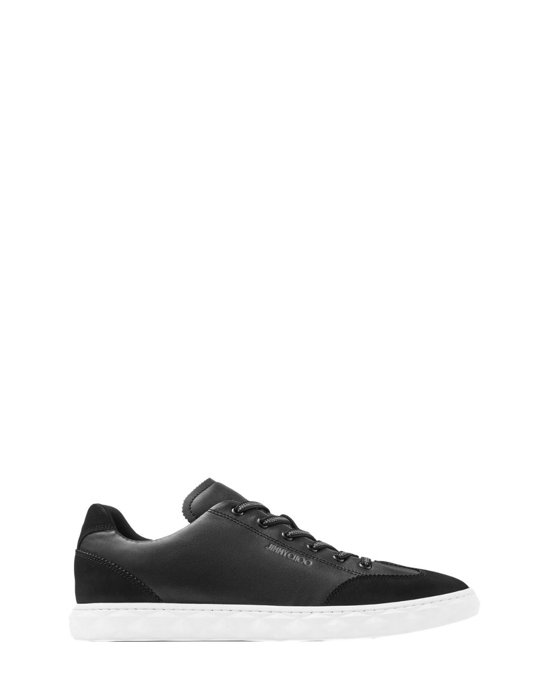 JIMMY CHOO Diamond Light Flex M Leather Trainers - V Black