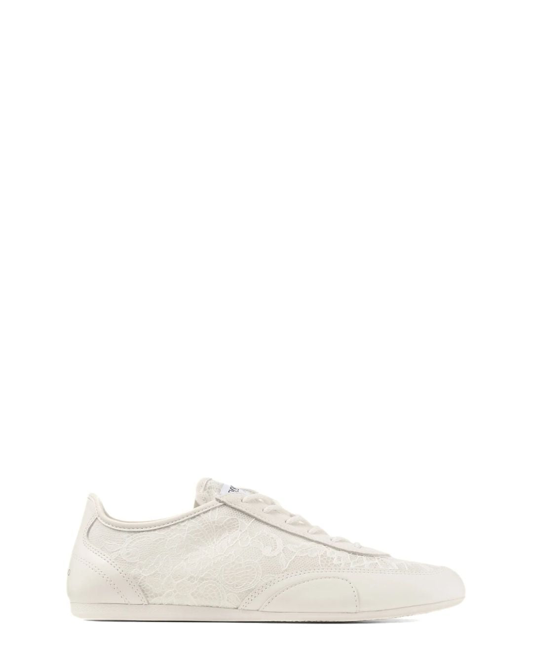 JIMMY CHOO Sunny F Leather Mix and Jimmy Choo Lace Low Top Trainers - V Latte Mix