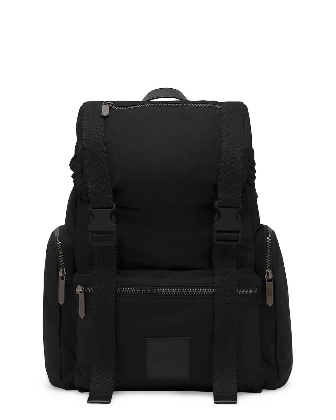 LANVIN Curb Backpack in Recycled Nylon - Black