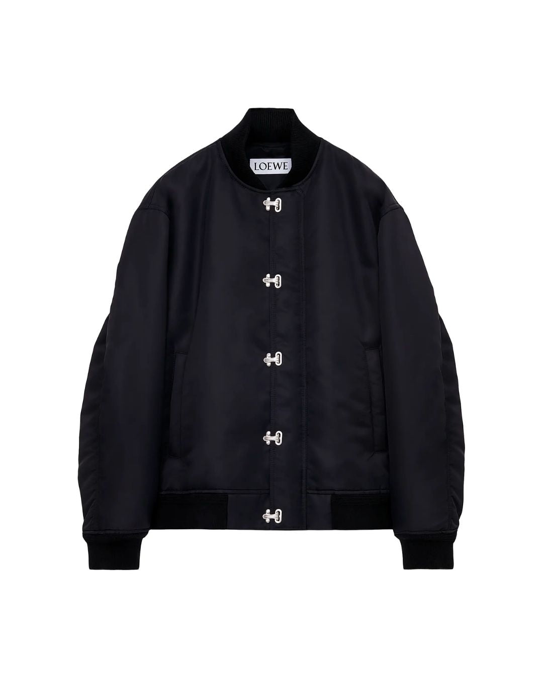 LOEWE Drop-Shoulder Bomber Jacket - Black