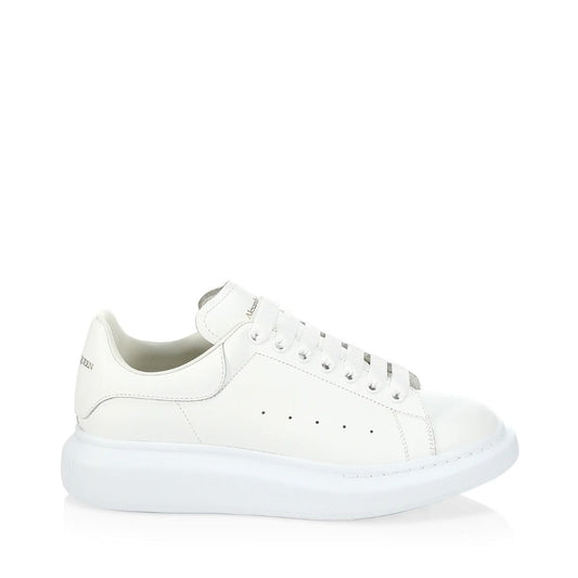 MCQUEEN Oversized Leather Platform Sneakers in White